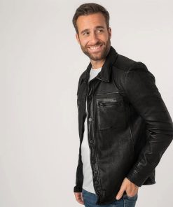 Alternative view of Camisa de piel para hombre